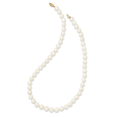 thumbnail image 2 of 14K Yellow Gold 7.5-9mm FW Cultured Pearl Necklace 18 Inch, 2 of 3