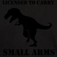 thumbnail image 3 of CafePress - Licensed To Carry Small Arms T Rex Dinosaur T Shir - Men's Classic Graphic Cotton T-Shirt, 3 of 4