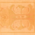 thumbnail image 1 of Ahgly Company Indoor Square Abstract Orange Modern Area Rugs, 7' Square, 1 of 4