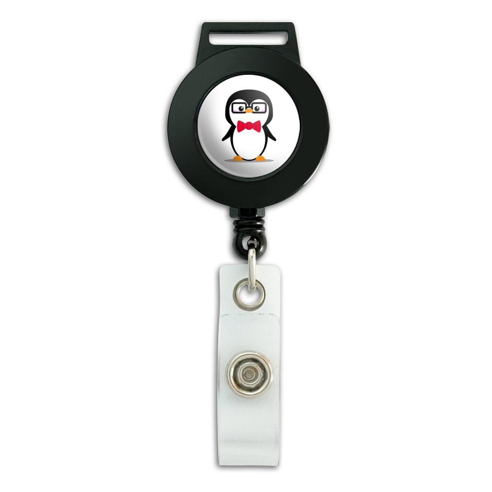 Cute Tuxedo Penguins Removable Keychain Lanyard 