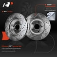 thumbnail image 6 of A-Premium 11.81 inch(300 mm) Front Disc Brake Rotors + Ceramic Pads Kit Compatible with Select Acura and Honda Models - CL 2001-2003, TL 1999-2008, TSX 2004-2010, Accord 2003-2011, 6-PC Set, 6 of 8