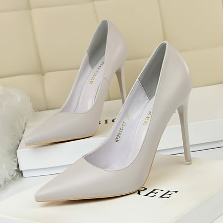 

Women‘s Sexy Solid Color High Heels Pointed Toe Stiletto Party Pumps OL Style Court Pumps