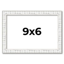 9x6 Frame White Real Wood Picture Frame Width 0.75 inches | Interior Frame Depth 0.5 inches |