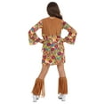 thumbnail image 3 of Girl's Woodstock Flower Hippie Costume, 3 of 6