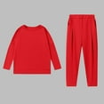 thumbnail image 4 of VBTAPA Womens Solid Sweatsuit Long Sleeve Track Suit Sets Crewneck Top and Sweatpants 2 Piece Set 2025 Fall Winter Outfits Prime Sales Today Red XXL, 4 of 7