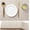 A-beige, variant on Placemats Set of 4 Vinyl Woven Dining Table Mats Indoor Outdoor Washable Wipeable Kitchen Table Placemats Gold Dune