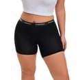 thumbnail image 2 of INNERSY Women's Plus Size Boxer Underwear Rayon from Bamboo 3 Pack(XL,Black), 2 of 7