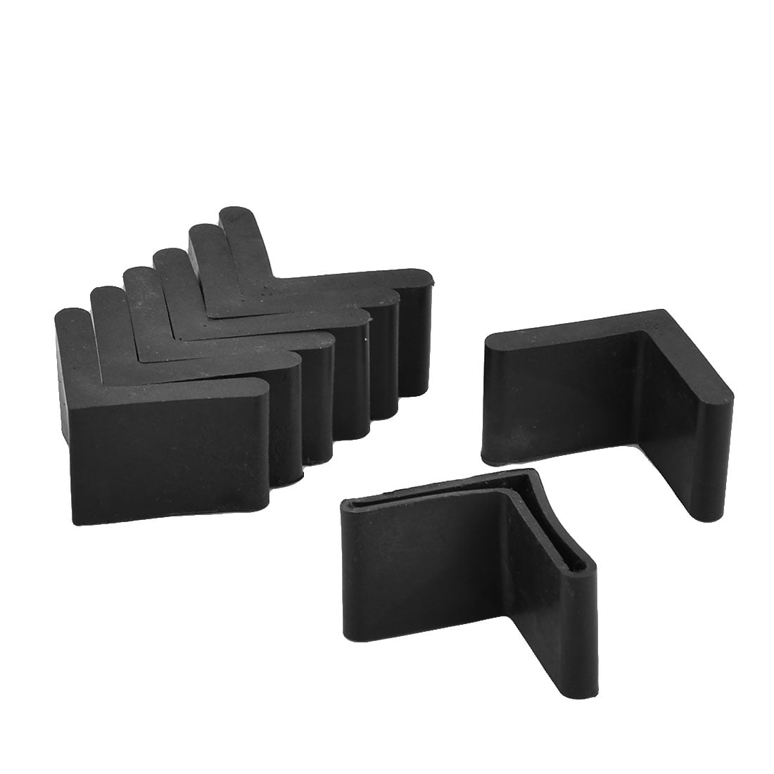 Cabinet Table Corner Rubber Cushion Cover Guard Protector Bumper Pad 8pcs 
