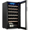 thumbnail image 1 of Compresseur de 28 Bouteilles pour Vin, Cave à Vin avec Contrôle de Température Réglable, Réfrigérateur Autonome pour Boissons pour Rouge, Blanc, Champagne, Bière, Soda, 1 of 6