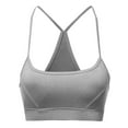 thumbnail image 1 of FashionOutfit Women's Basic Solid Strap Sporty Sport Bras, 1 of 2