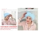 thumbnail image 5 of Bewildely Gorro de microfibra sólido de secado rápido para el cabello, turbante para el cabello para mujeres y niñas, gorro para damas, toalla de secado Suministros de limpieza para el hogar Bewildely HA025958-00, 5 of 5