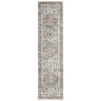 SAFAVIEH Martha Stewart Cedar Oregon Runner Rug, Grey/Blue, 2'2" x 8'