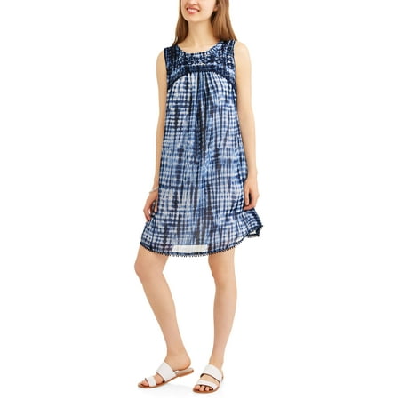 Maggy London Chiffon Dress - Women's Chiffon Dress with Embroidery