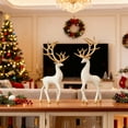 thumbnail image 5 of Eolstice Christmas Forgetive Resin Deer Ornaments, Imaginative Reindeer Decor, Festive Home Accents, For Living Room Display, TV Cabinet Decor, Cabinet Arrangement, 5 of 9