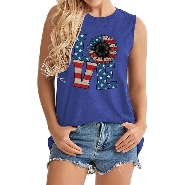 LSLJS Débardeurs à Col Rond pour Femmes Mode Décontractée T-Shirt à Manches Courtes Imprimé Lettre Blouse