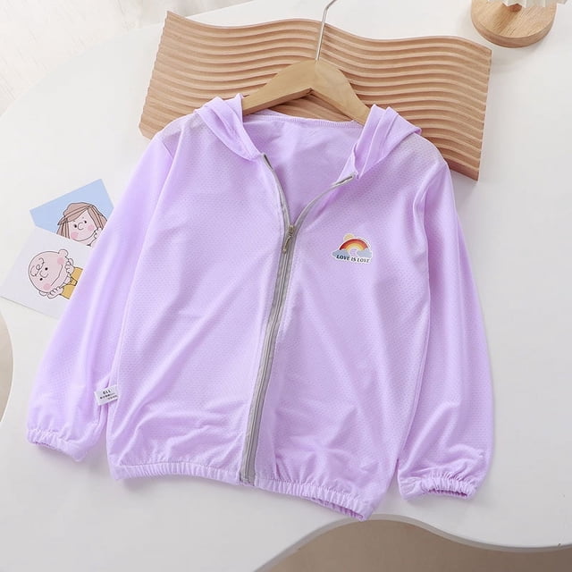 Cárdigan fino de verano para niños y niñas, chaqueta de seda helada transpirable, ropa para niños y niñas
