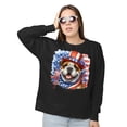 thumbnail image 2 of Patriotic Bulldog Celebrates 4th of July Sweatshirt Unisex Merch Dog Lover Gifts Idea - 02009, 2 of 6