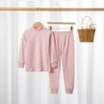 thumbnail image 2 of HAiming Kids Cotton Long Johns Base Layer Thermal Underwear 2PCS Pjs Sets Warm Soft Stretch Sleepwear for Girls Boys, 2 of 6