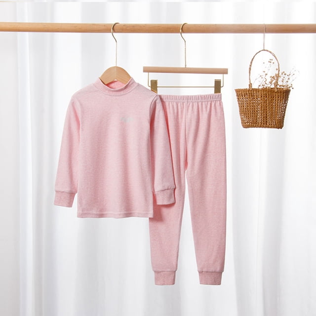 Cowsor Pyjamas 2 Pcs pour Filles et Garçons en Coton Biologique Chaud pour Enfants