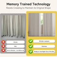 thumbnail image 4 of nch Pleated Light Blocking Drapes 90 Inches Long |  Linen Light Blocking Drapes for Bedroom,  Thermal Room Darkening Drapes for Living Room,  Farmhouse Window Drapes 2 Panel Pair Kit,  Beige, 4 of 9
