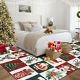 thumbnail image 3 of Christmas Rugs for Entryway,Bedroom Bedside Rug Washable Xmas Style Prints Kitchen Rugs Non Slip Holiday Decor Throw Rug Front Door Mat Small Area Rugs for Bathroom Entry Entrance, 3 of 10
