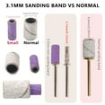 thumbnail image 5 of 100pcs 3.1mm Mini Sanding Bands Kits Nail Drill Bits Mandrel Sets Electric Manicure Accessories Tool Dead Skin Remover (150Grits White), 5 of 7