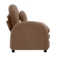 thumbnail image 4 of Miekor Furniture Vitoria Curved Sofa LSF Teddy Fabric W/Pillow -Camel No.8155, 4 of 6