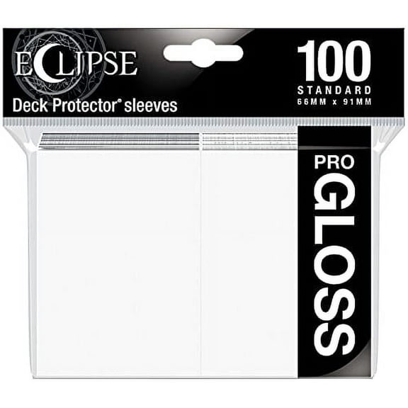 Ultra Pro 88-15600 Eclipse Gloss Standard Sleeves (100 Pack) -Arctic White