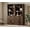 Rustic Brown, variant on WAMPAT 5 Tier Bookcase with Barn Door,73.3" Tall Open Storage Bookshelf,Floor Standing Farmhouse Display Organizer with Drawer for Home Office,Living Room,Rustic Brown
