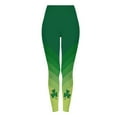 thumbnail image 5 of Vekome Green Leggings for Women Plus Size St Patricks Day High Waisted Yoga Pants Seamless Gradient Lightweight Running Tights L, 5 of 8
