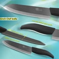 thumbnail image 7 of Ceramic Knife 6-inch Chef Knife for Kitchen Paring Knife with Sheath for Cutting,Dicing,Slicing,Rustproof Black Blade, 7 of 7
