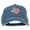 Navy, variant on USA Flag Texas Map Embroidered Washed Buckle Cap - Red OSFM