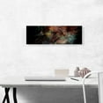 thumbnail image 2 of ARTCANVAS Black With Teal and Peach Modern Panoramic Canvas Art Print - Size: 36" x 12" (1.50" Deep), 2 of 9