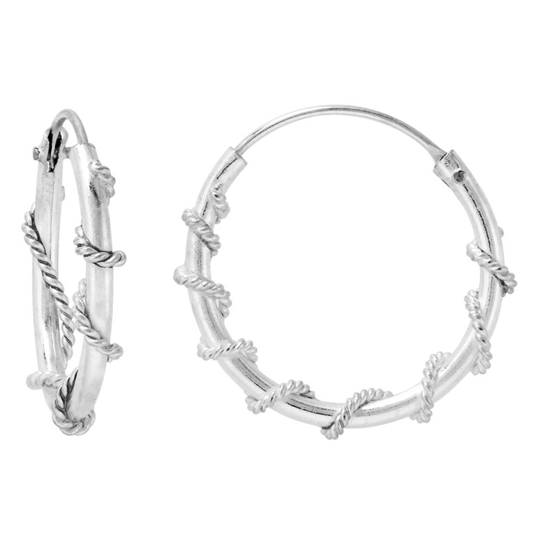 2 Inch Endless Thin Hoop Earrings