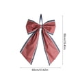 thumbnail image 3 of CaiYueKe Independence Day Bow Decoration Red White Blue Patriotic Door Hanging with Star Print, Reusable Holiday Party Decor for Wreaths Mantels Porch Decorations, 3 of 7