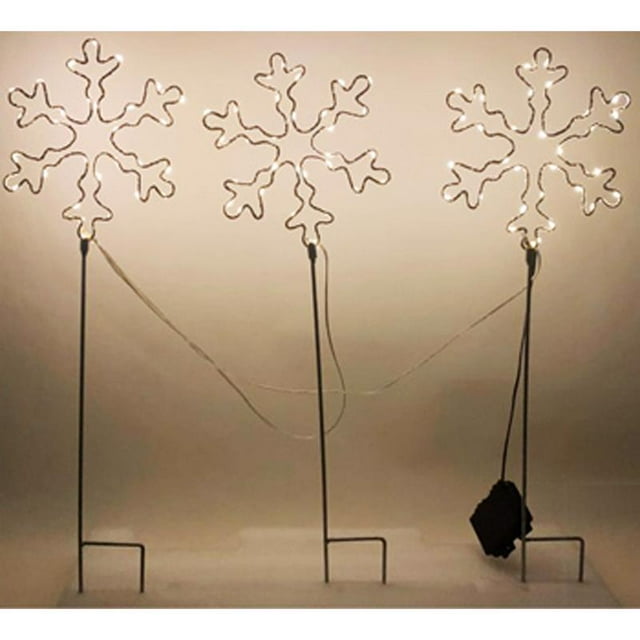 Copo de nieve Pathway Decor Sienna LED de color blanco cálido, 71 cm
