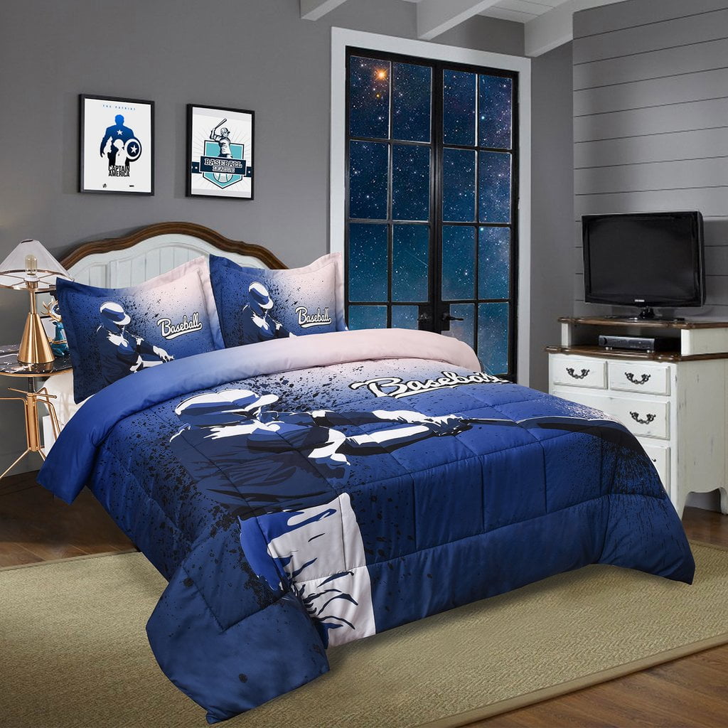 3D Print Sports Themed Comforter Set 3 Piece Baseball Bedding Set, Queen  Size(WM1-S26) - Walmart.com