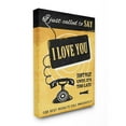 thumbnail image 2 of Stupell Industries Love Call Vintage Comic Book Yellow Design Canvas Wall Art by Ester Kay, 2 of 5