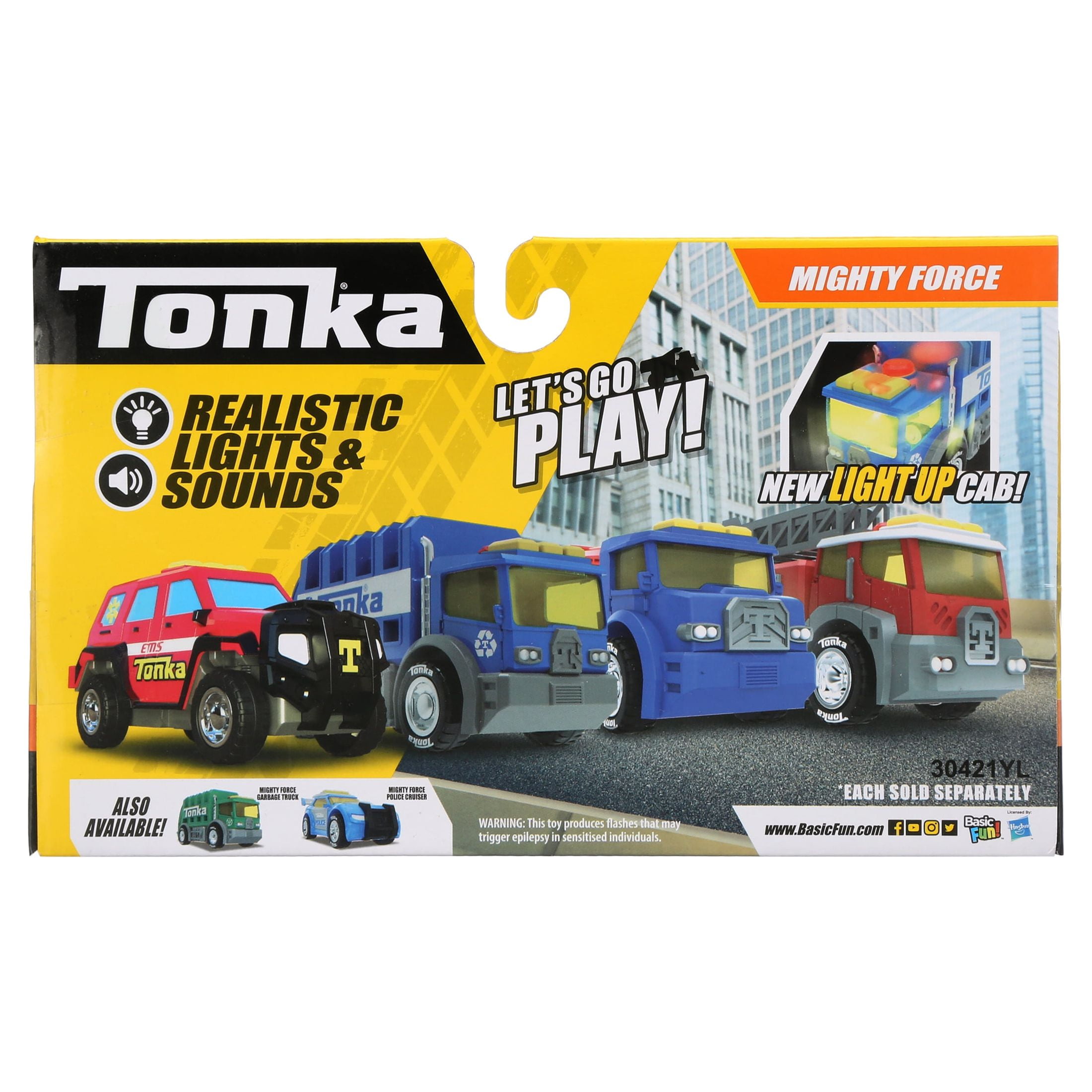 Tonka - Mighty Force - Lights and Sounds - Recycling Truck