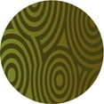 thumbnail image 1 of Ahgly Company Machine Washable Indoor Round Transitional Olive Green Area Rugs, 6' Round, 1 of 7