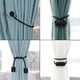 thumbnail image 3 of Paquete de 4 abrazaderas magnéticas para cortinas, con cuerda torcida más gruesa y cierres magnéticos resistentes (negro, 4 unidades), 3 of 5