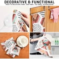 thumbnail image 4 of Unique Geometric Pattern Tea Towels 4 Pack Kitchen Dish Cloth with Hanging Loop, 18"x28" Lint-Free Absorbent Towel for Kitchen Drying Wiping and Cleaning, 4 of 7