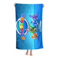 thumbnail image 3 of RoboGobo Toalla de playa de secado rápido con diseño temático, regalo para mujeres y niñas, ideal para cumpleaños, fans, amantes de la música, uso en la playa o al aire libre, 78 × 160 cm, 3 of 6