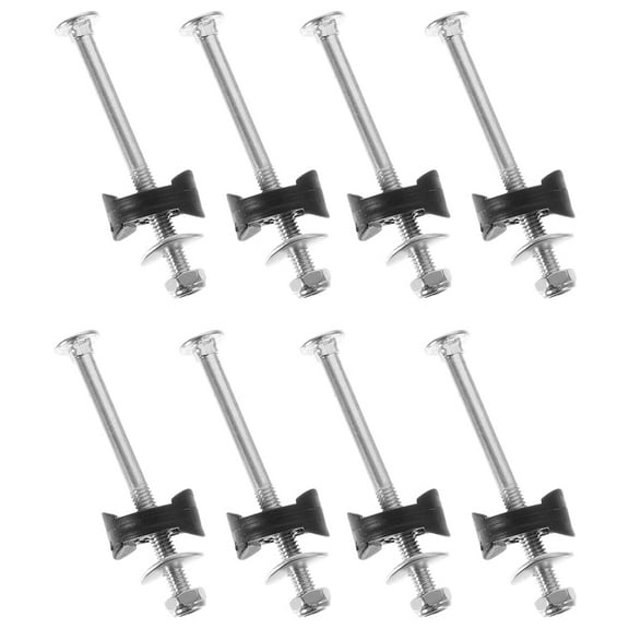 8 Sets Trampoline Screws Replacement Professional Galvanized Steel Jumping Bed Safety Bolts Nuts Trampoline Stability Tool for Home Shop