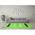 thumbnail image 3 of Ahgly Company Indoor Square Abstract Green Modern Area Rugs, 4' Square, 3 of 4