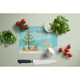 thumbnail image 3 of Caroline's Treasures CK3848LCB Tan Longdog Christmas Tree Glass Cutting Board Large, 12H x 16W, multicolor, 3 of 4