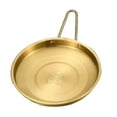 thumbnail image 3 of Serving Tray Dessert Food Cake Tray Dinnerware Food Container Western Decorative Gold 24cm, 3 of 9