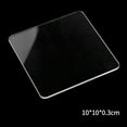 thumbnail image 4 of Transparent Acrylic Clay Mud Pressing Board Square Pressing Plate Strip Pressing Plate Rubbing Strip 100x100x3mm, 4 of 11