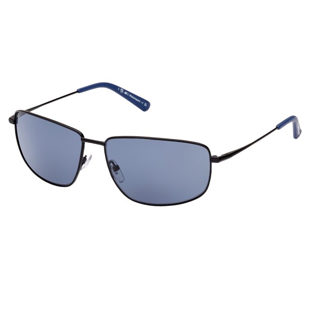 BMW Motorsport Men's BS0027 Wire Rim Sport Sunglasses, Black Frame/Smoke Lens