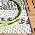 thumbnail image 4 of SAFAVIEH Courtyard Percival Geometric Indoor/Outdoor Area Rug, Black/Ivory, 9' x 12', 4 of 10